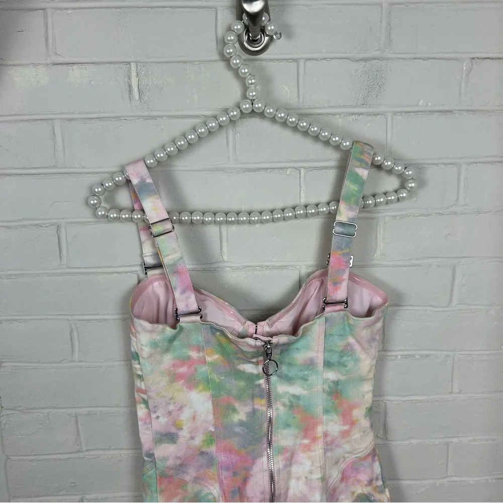 For Love & Lemons Smythe Tie Dye Corset Dress Size S - Picture 12 of 14